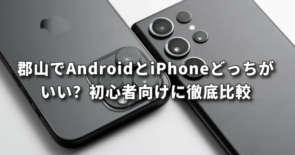 郡山でAndroidとiPhoneどっちがいい?初心者向けに徹底比較【スマホ選び】